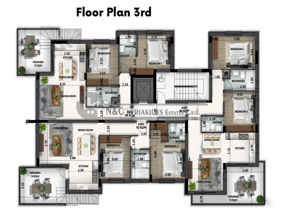 Photo #12 Apartment for sale in Cyprus, New Hospital Area